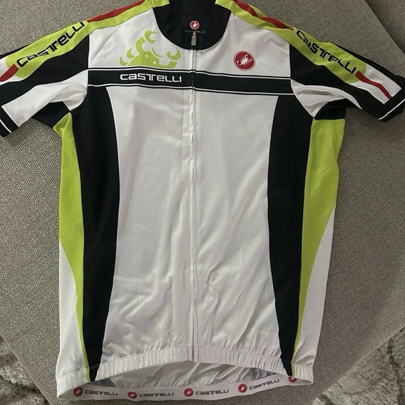 Men’s Castelli Lightweight Cycling Jersey XXL Full Zip Up - Picture 1 of 7